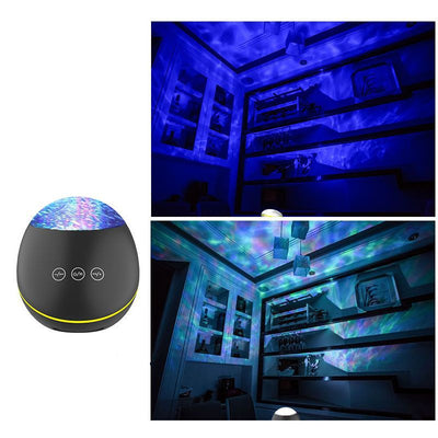 Coversage Ocean Wave Projector LED Night Light Bluetooth-compatible USB Remote Control Music Player Speaker Aurora Projection Coversage Ocean Wave Projector LED Night Light Bluetooth-compa